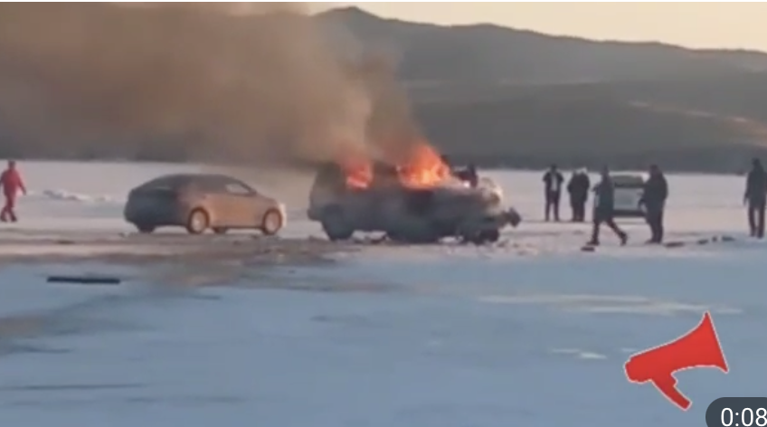 Катастрофы на озерах. Авария на Байкале на льду. Авария на озере Байкал.