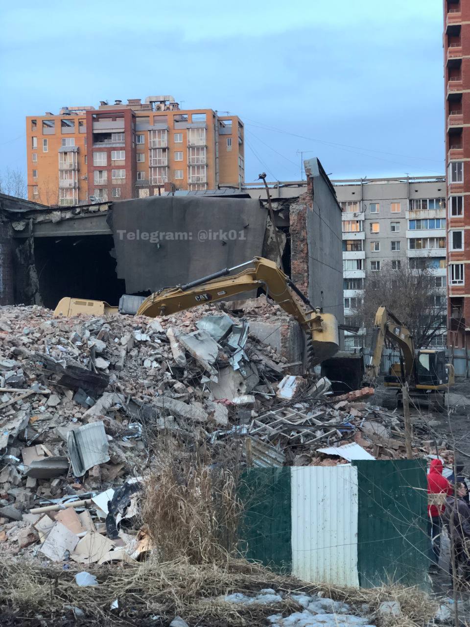 Демонтаж «Чайки» засыпался