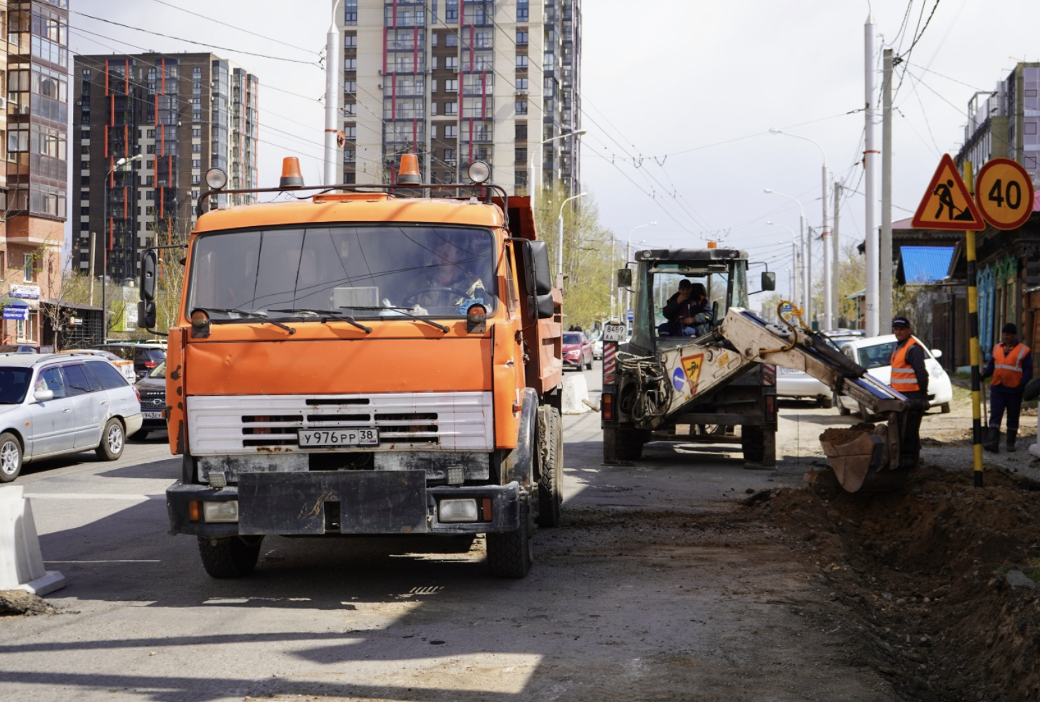 Ремонт улицы Седова начали в Иркутске