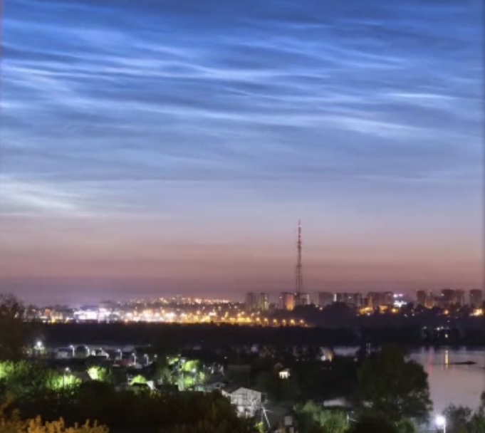 Редкое атмосферное явление над Иркутском