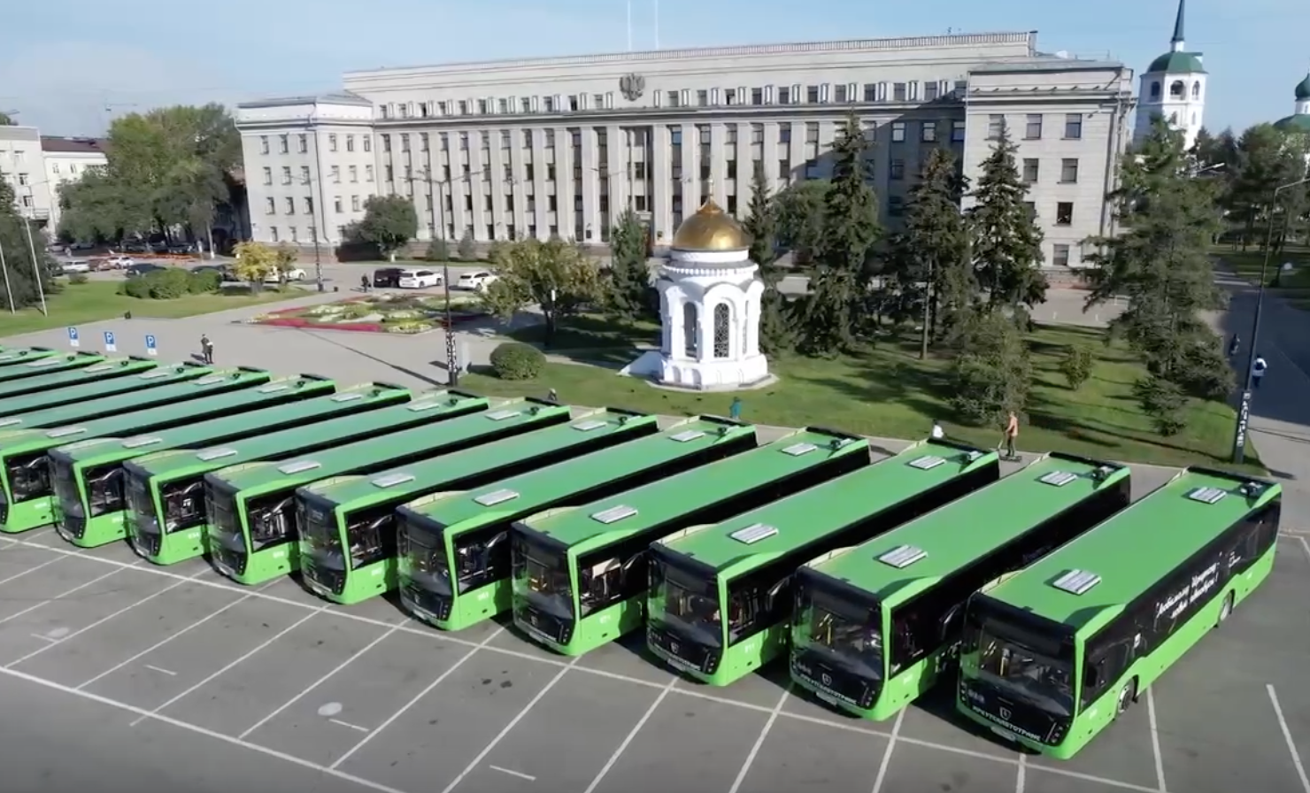 34 новых автобуса вышли на городские маршруты Иркутска