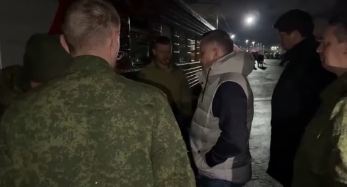 Первый эшелон мобилизованных из Приангарья отправлен к месту дислокации