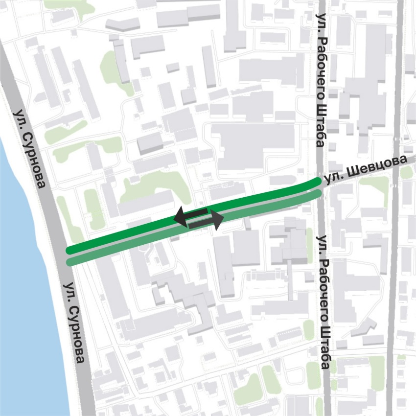 Схема движения по улице Шевцова в Иркутске изменится