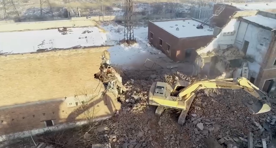 На промплощадке Усольехимпрома приступили ко второму этапу демонтажных работ