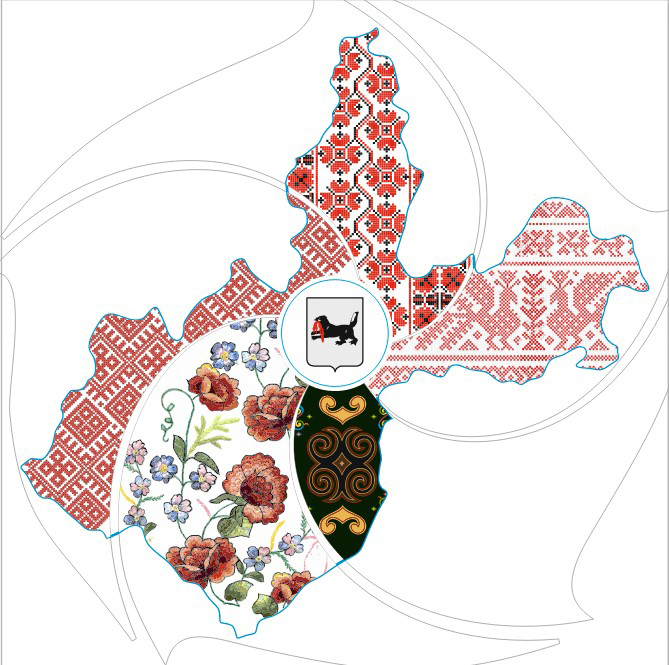 Иркутские мастера вышили карту региона