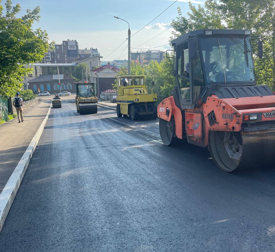 Улицы Байкальскую и Свердлова отремонтировали более чем на 50%