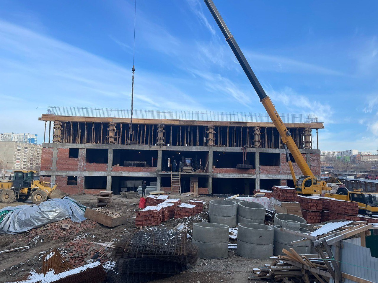 Детский сад в Нижней Лисихе строят с опережением графика