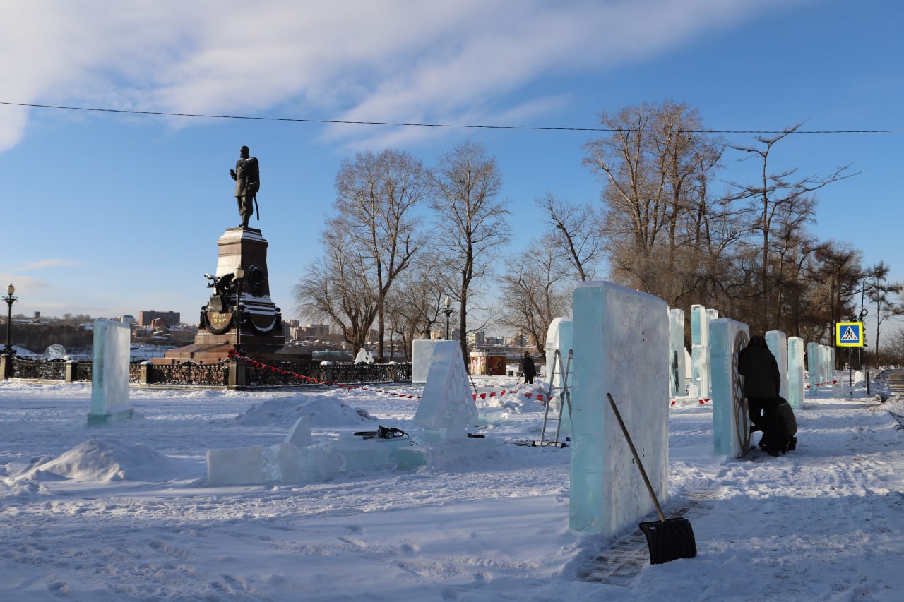 Ледовую галерею к 100-летию хоккея с мячом создают на бульваре Гагарина