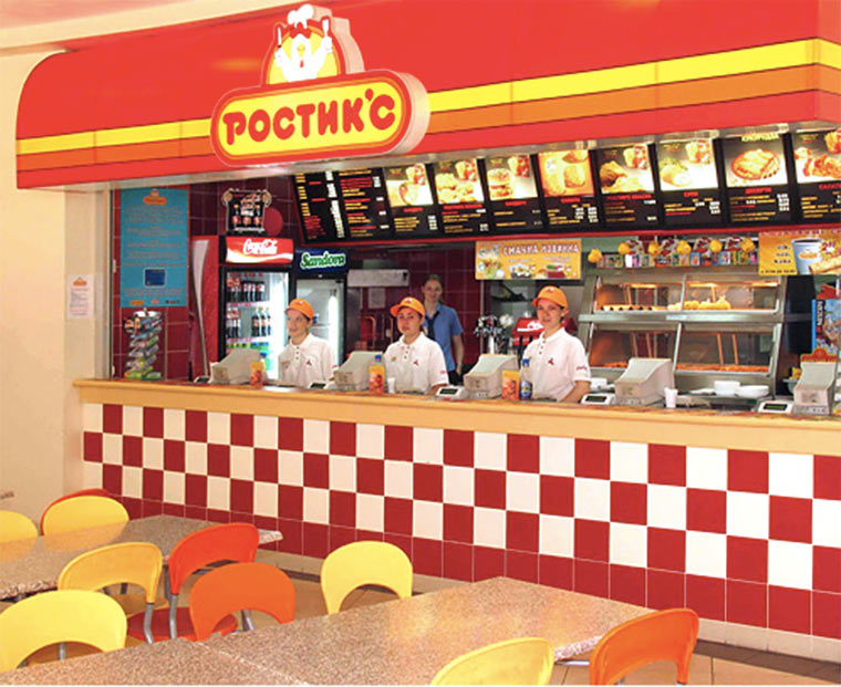 Кафе KFC теперь работают под брендом в Rostic’s в Иркутске