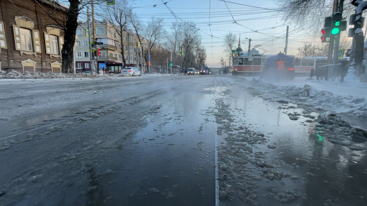 Коммунальная авария произошла в центре Иркутска