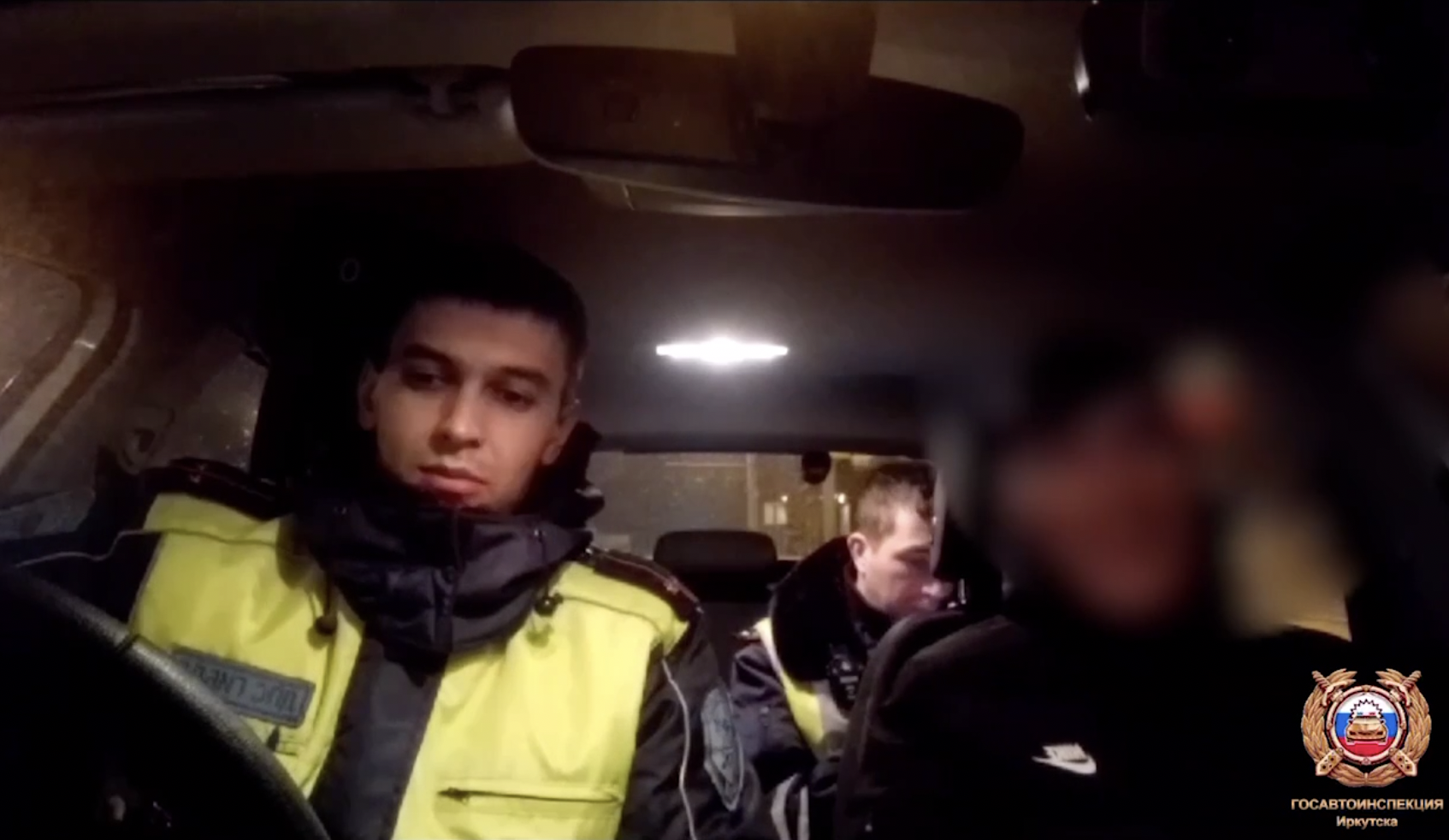 Пьяный водитель поблагодарил инспекторов ГИБДД за работу