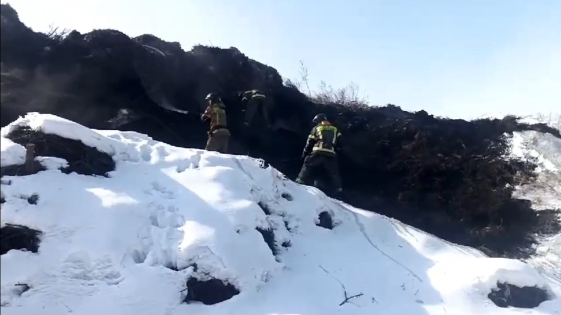 В Черемхово ликвидировали возгорание на территории бывшего совхоза «Горняк»