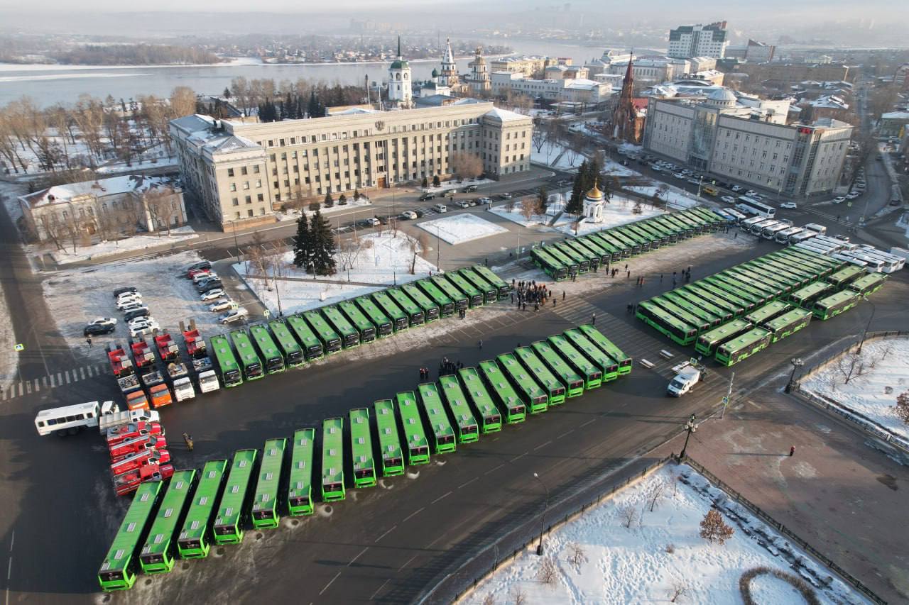 На маршруты Иркутска вышел 81 новый автобус
