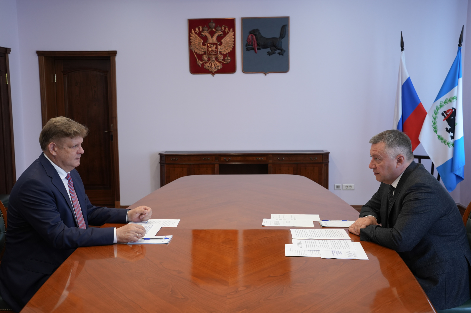 Полпред Серышев и губернатор Кобзев обсудили вопросы развития Приангарья
