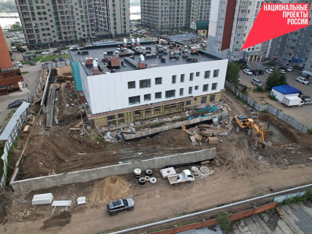 В Иркутске обустраивают дорогу к новому садику в Нижней Лисихе