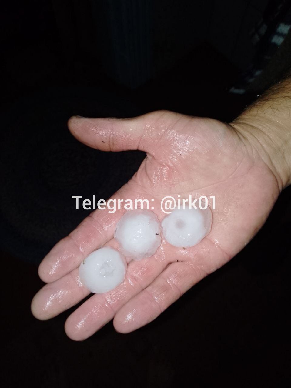 В Чунском районе выпал град (видео)