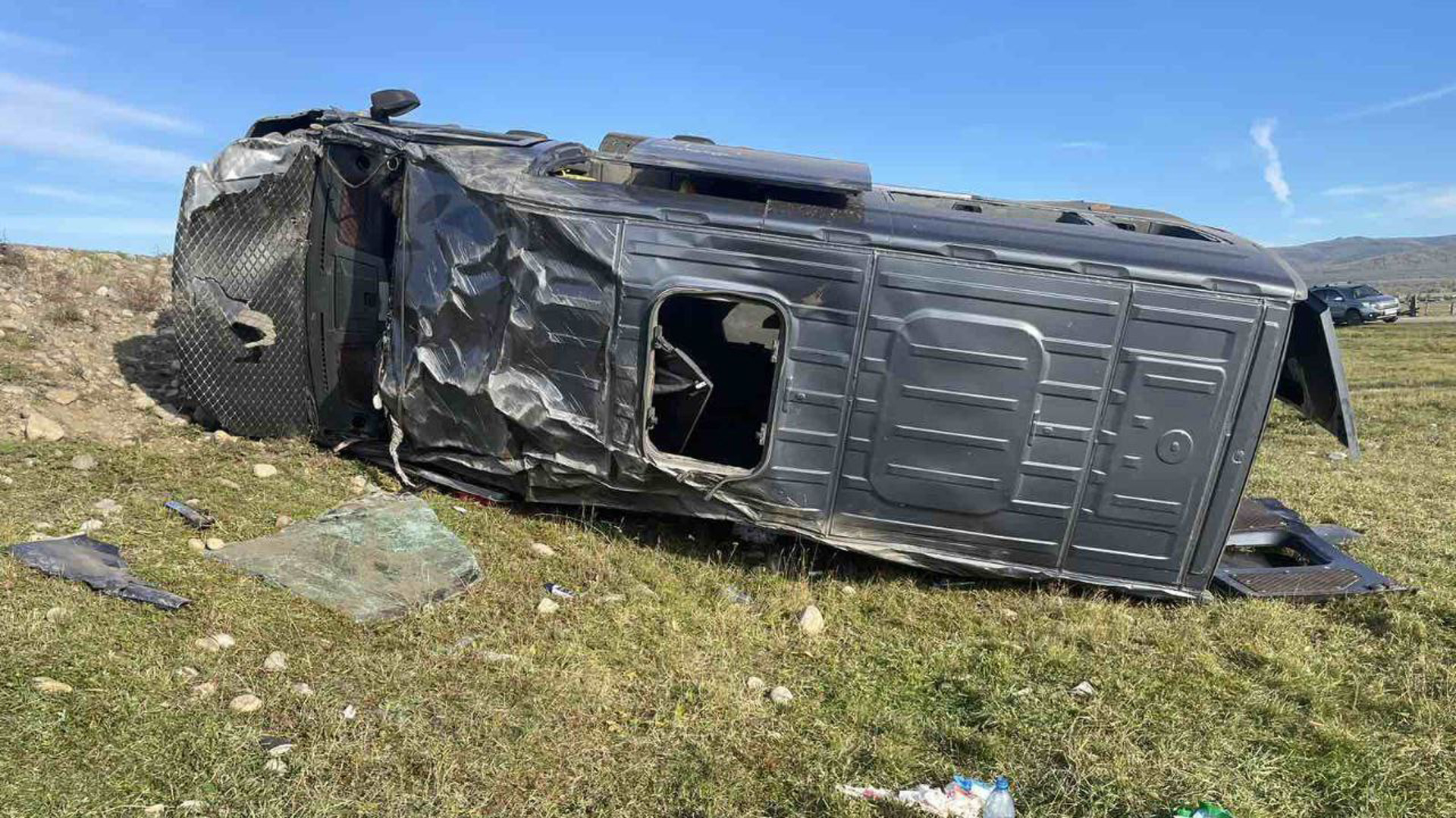 Маршрутка Иркутск — Кырен с пассажирами перевернулась на трассе