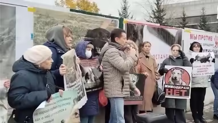 Митинг с требованием жесткого наказания для тулунских живодеров прошел в Иркутске