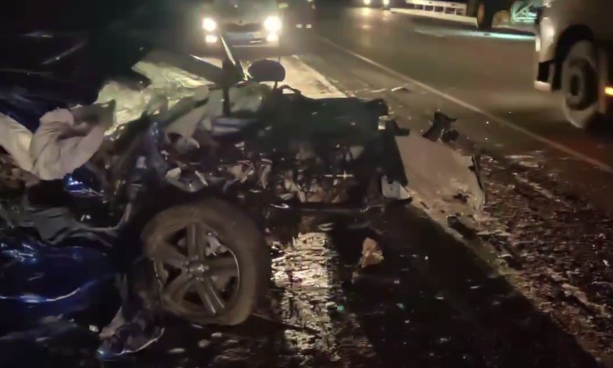 Автомобиль Jac и врезался в грейдер в районе Тулуна