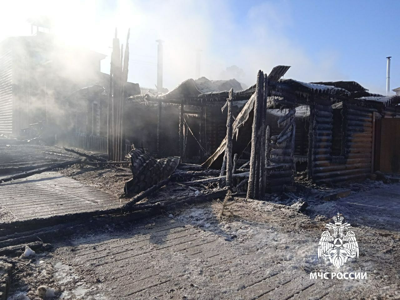 На Ольхоне на турбазе произошел пожар