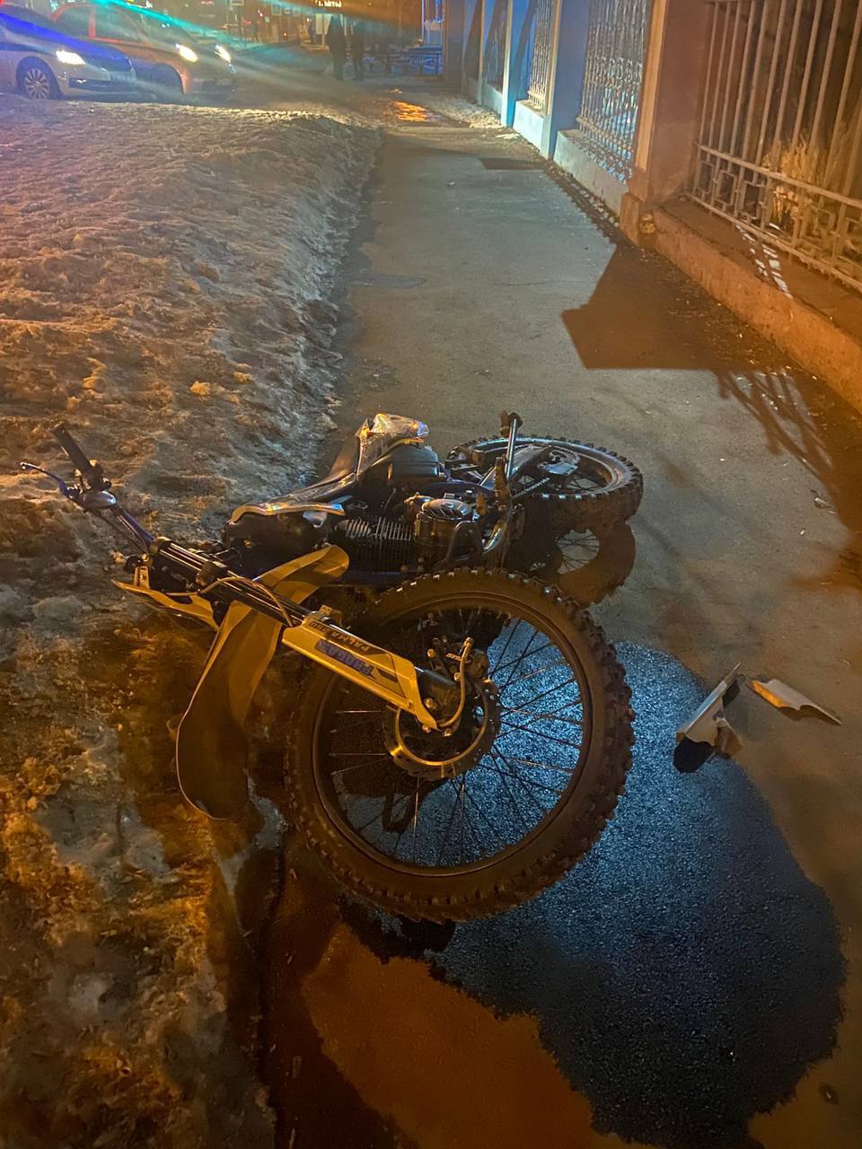 17-летний подросток на мотоцикле устроил ДТП в Иркутске