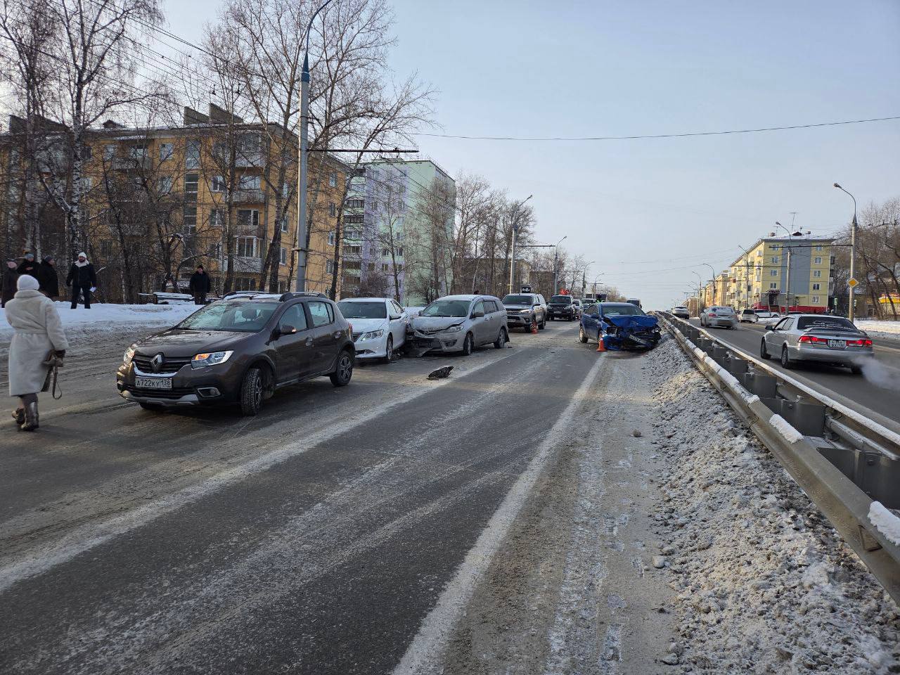 ДТП с участием семи автомобилей произошло в Иркутске