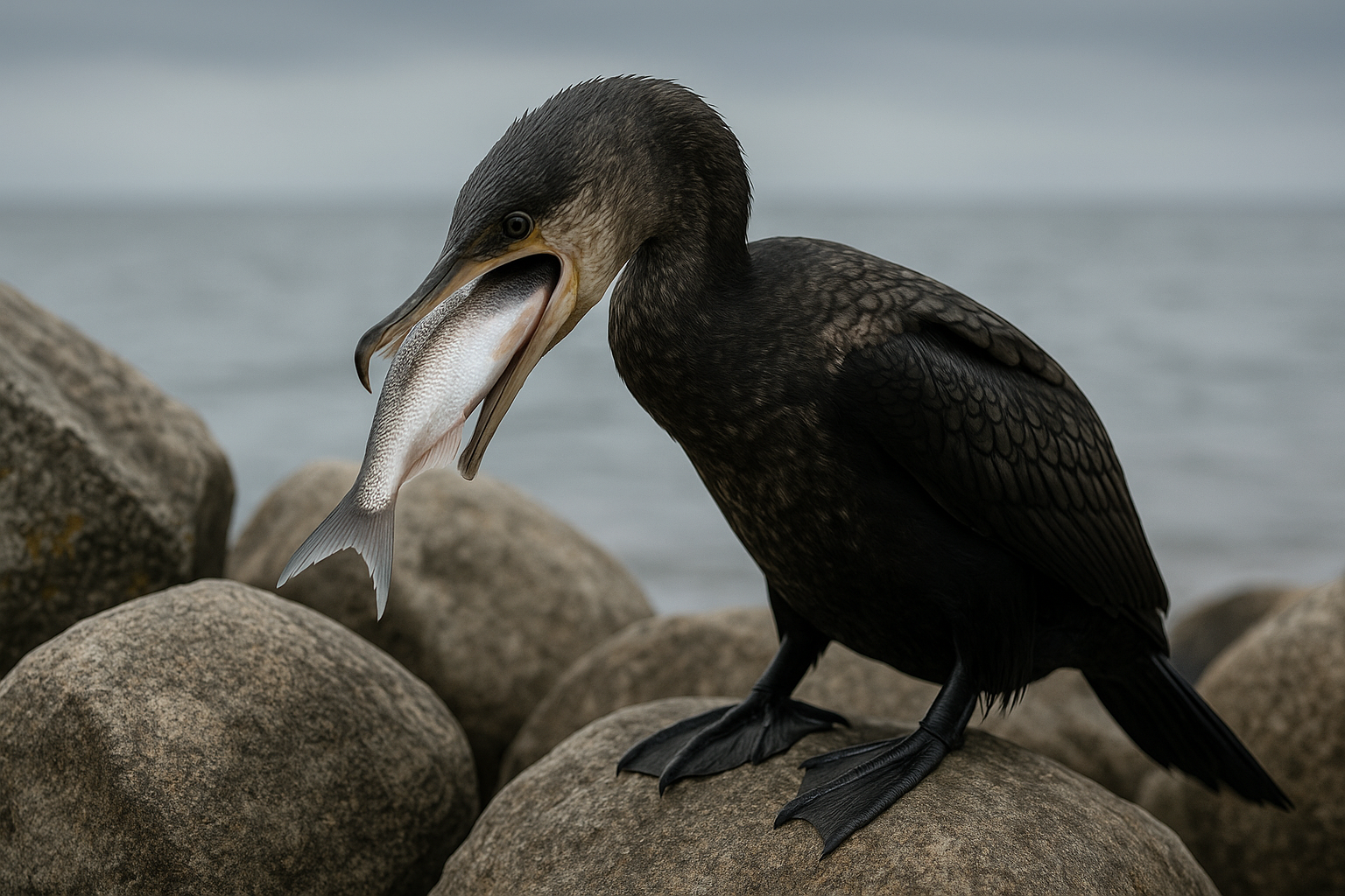 Ученые: 10 тысяч тонн байкальской рыбы съедает баклан за сезон